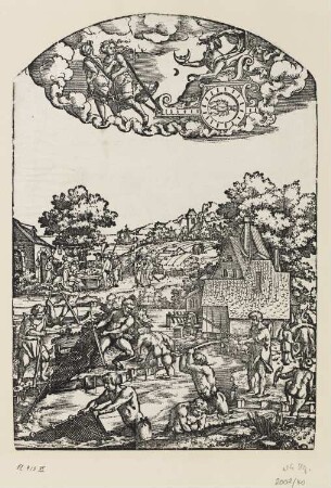 Luna, Blatt 7 der Folge "Sieben Planeten", Hollstein German III, S. 219