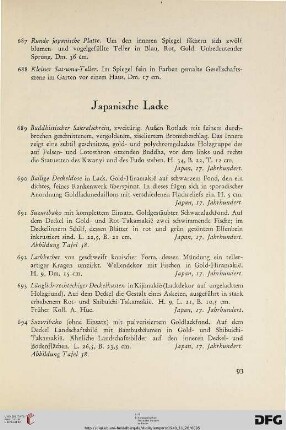 Japanische Lacke (Nr. 689-713)