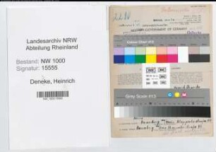 Entnazifizierung Heinrich Denecke, geb. 25.10.1889 (Arbeiter)