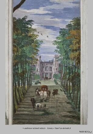 Villa Barbaro; Stanza di Bacco : Landschaftsdarstellungen