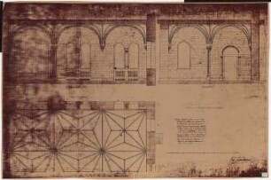 Königliches Residenzschloss Posen, Posen: Grundriss und Schnitte Vorraum zur Kaiserliche Wohnung 1.OG 1:20