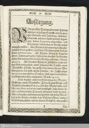 Auszlegung