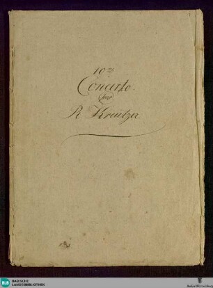 Concertos - Don Mus.Ms. 1152 : vl, orch; d; WilK 10