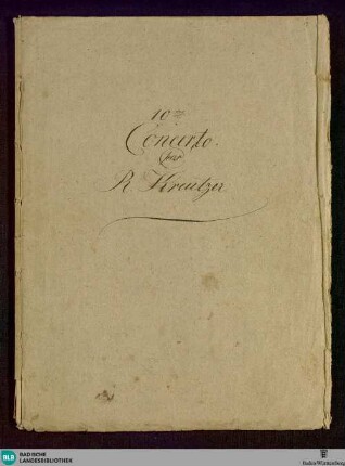 Concertos - Don Mus.Ms. 1152 : vl, orch; d; WilK 10