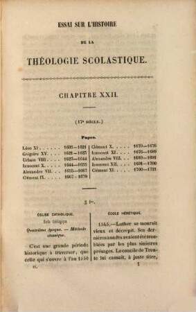 Essai sur l'histoire de la théologie scolastique, du droit canon et do la liturgie .... 2