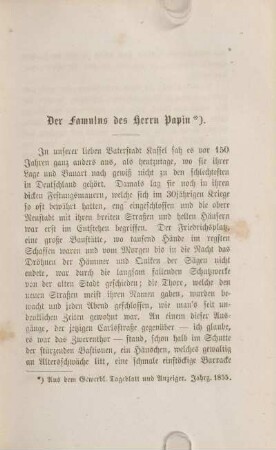 Der Famulus des Herrn Papin.
