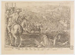 Die Schlacht von Marciano in der Reihe von Mediceae Familiae Rerum Feliciter Gestarum Victoriae et Triumphiv