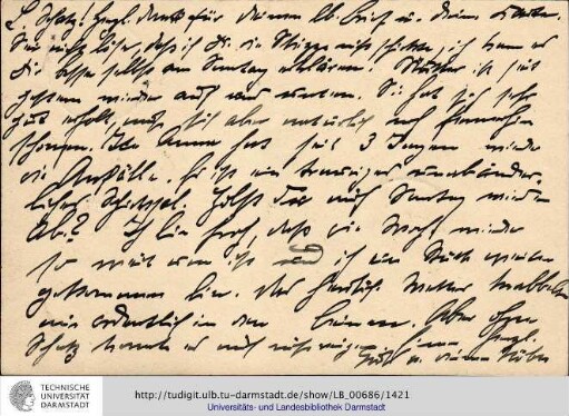 Postkarte vom 01.11.1907