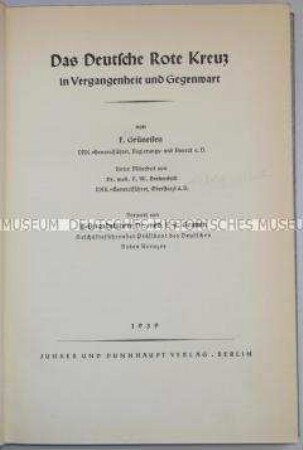 Veröffentlichung über Geschichte und Gegenwart das Deutschen Roten Kreuzes