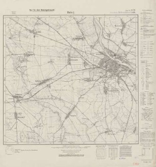 5170 (alte Nr.: 3019) Brieg, Meßtischblatt (4cm - Karte)