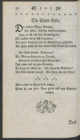 Die Eigen-Liebe