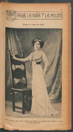 Modelo de traje de tarde - [Fotografía] : Para la niña y la mujer