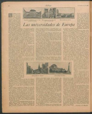 Las universidades de Europa