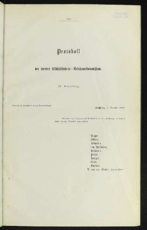 Protokoll der vierten Elbschiffahrts-Revisionskommission. 12. Konferenz.