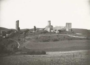 Lauchröden. Ruine der Brandenburg. Ansicht von Südwesten
