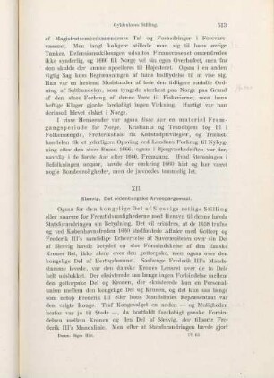 XII. Slesvig. Det oldenburgske Arvespørgsmaal.