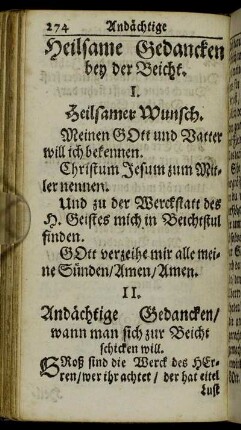 Heilsame Gedancken bey der Beicht.
