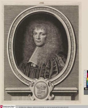 FRAN. ANTONIVS DV LIEV REGI A CONS. IN SVPREMA RATIONVM CVRIA MAGIST. D. DE CHENEVOVX; [Dulieu de Chenevoux (François-Antoine), Maître des Comtes]
