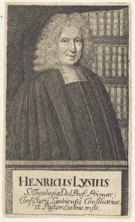 Bildnis des Henricus Lysius