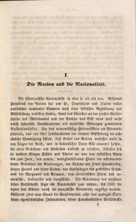 Der Sonderbund und seine Auflösung von dem Standpunkte einer nationalen Politik