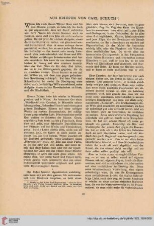 39: Aus Briefen von Carl Schuch