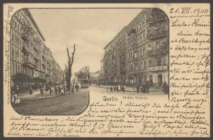 Ansichtskarte Blick in die Fichtestraße [1/2]