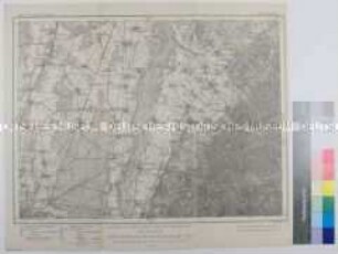 Topographische Karte der Gegend nordöstlich von Mulhouse zwischen Ensisheim, Neuenburg, Mühlheim und Staufen im Elsass und Breisgau-Hochschwarzwald