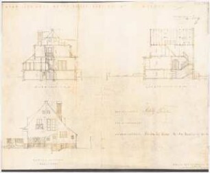 Wohnhaus, Berlin-Grunewald (Haus Thiele/Bartelmeier). Umbau Umbau: Schnitte, Ansichten