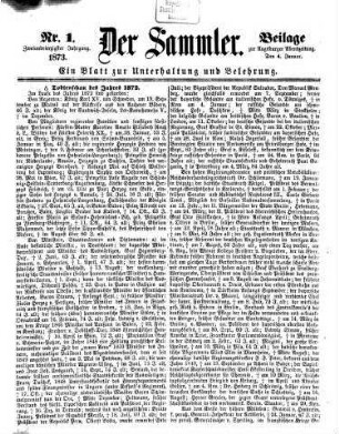 Der Sammler. 42. 1873