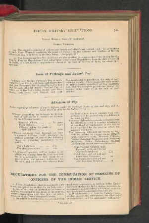 Regulations For The Commutation Of Pensions Of Officers Of The indian Service.