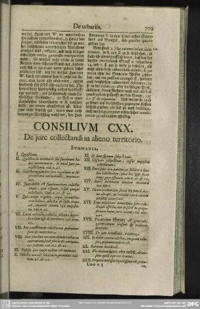 Consilium CXX. De jure collectandi in alieno territorio