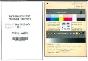 Entnazifizierung Walter Philipp, geb. 07.12.1909 (Angest.)