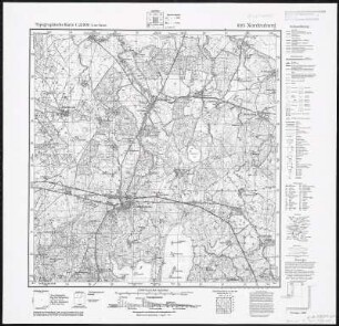 Meßtischblatt 1695 : Nordenburg, 1943 : Nordenburg. - Aufn. 1927, hrsg. 1933, letzte Nachtr. 1939. - 1:25000. - [Berlin]: Reichsamt für Landesaufnahme, 1943. - 1 Kt.