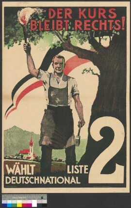 Wahlplakat der DNVP zur Reichstagswahl am 14.                                         September 1930