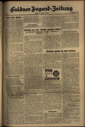 Zweite Ausgabe vom Donnerstag, den 25. Februar 1937.