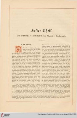 Der Altartisch