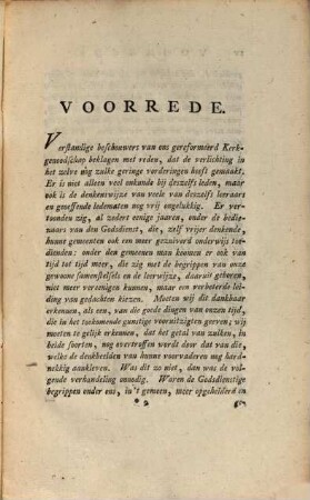 Gedachten over de rechte Behandeling van eenige voornaame Leerstukken, van de gereformeerde Kerk
