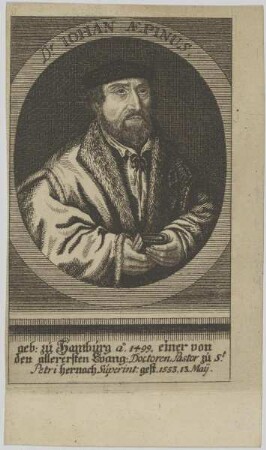 Bildnis des Johann Aepinus