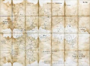N° VII; Karte von der Dorffeldmark Nevern, D.A. Warin