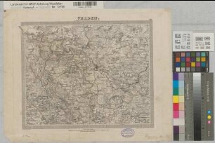 Hannover (Königreich) topographische Karte Blatt 30 Verden 1836-1848 1 geogr. Meile = 7,3 cm 29,5 x 36,5 Stich: Carl Jättnig; C. Fischer; H. Wild; W. Brose; Wild jun. A. Papen, Premier Lieutenant B Nr. 116a