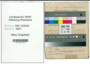 Entnazifizierung Engelbert Marx , geb. 28.03.1905 (Jurist)