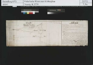 Kuhschacht Erbstolln bei Bräunsdorf, Verhältnis der Stollnörter gegen den im alten Kunstschacht zu Tage ausstreichenden Kuhschacht Morgengang
