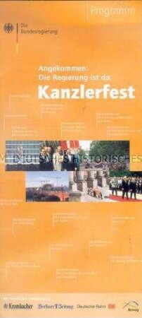 Programm zum "Kanzlerfest" 1999