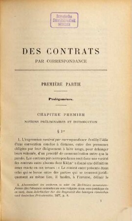 Des contrats par correspondance : Du rôle de la correspondance dans l'exécution des contrats