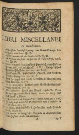 Libri Miscellanei