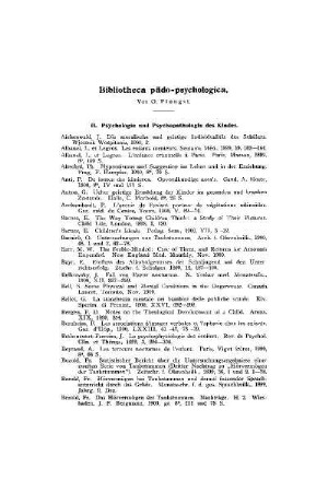 Bibliotheca pädo-psychologica