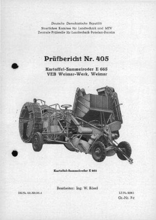 Kartoffelsammelroder E 665