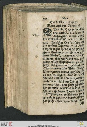 Das XXXVIII. Capitel