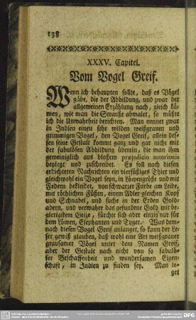 XXXV. Vom Vogel Greif