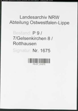 Sterberegister Standesamt Gelsenkirchen 8 Rotthausen